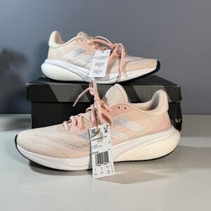 Adidas‎ Supernova 3 Women Running Shoes Pink Silver Sz 10.5 IE4342